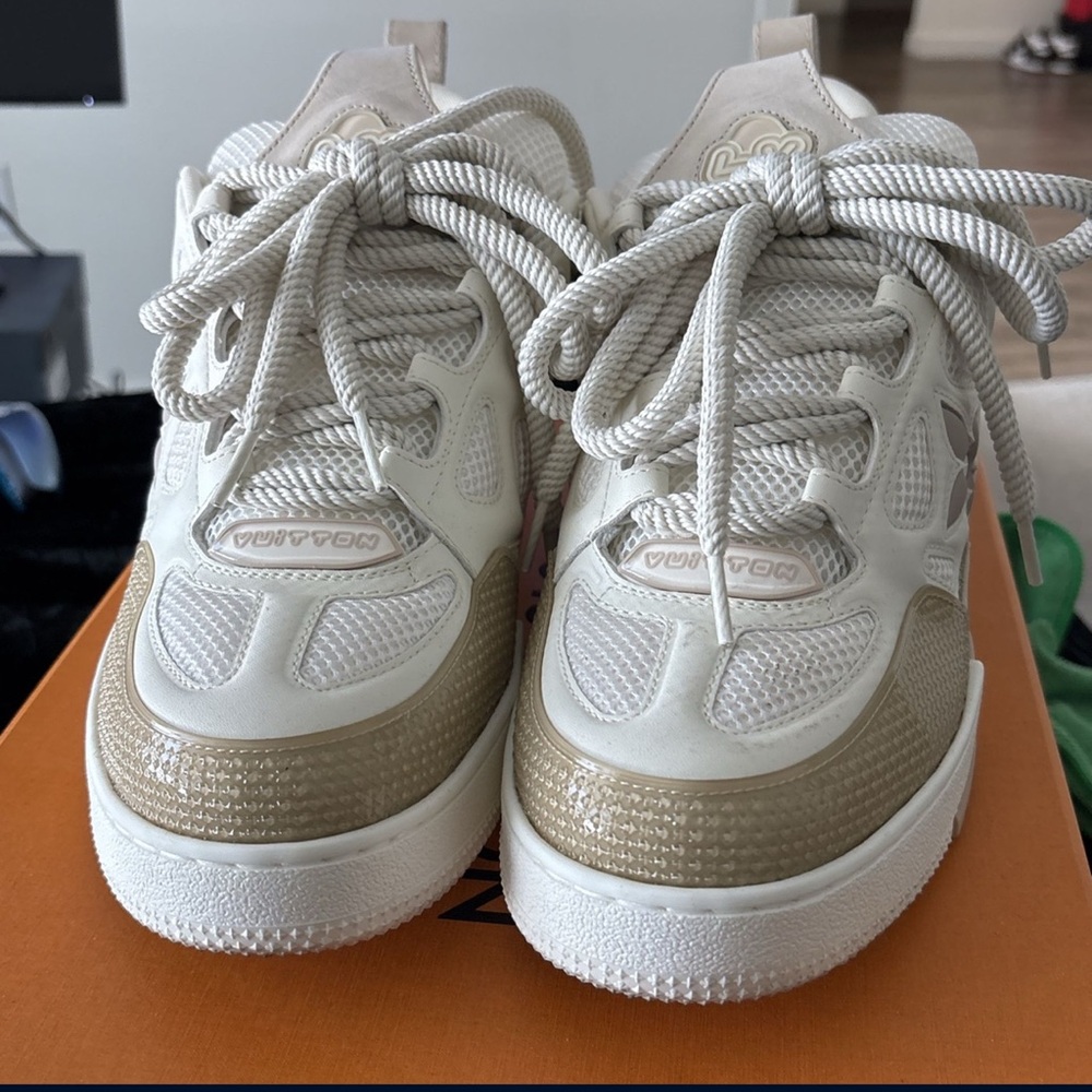 Louis Vuitton skate shoes, beige
